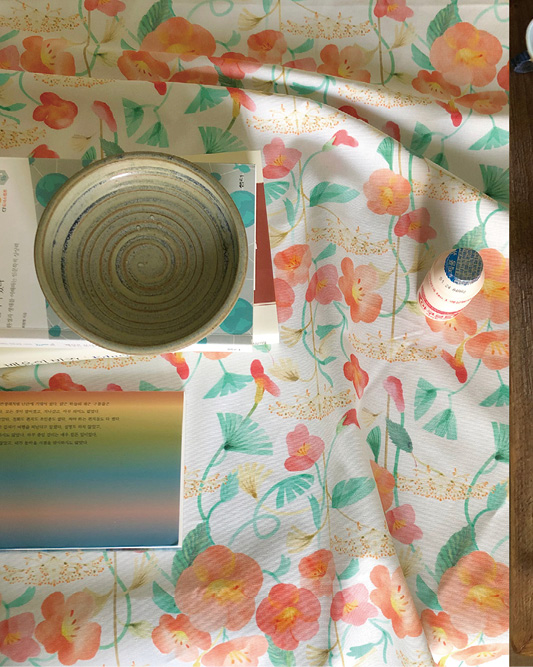 사계절 식물을  담은 마음 보자기